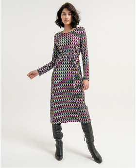 Surkana Vestido largo cuello caja y recto