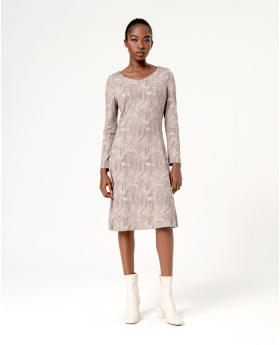 Surkana Vestido midi con escote pico delante y detrás.